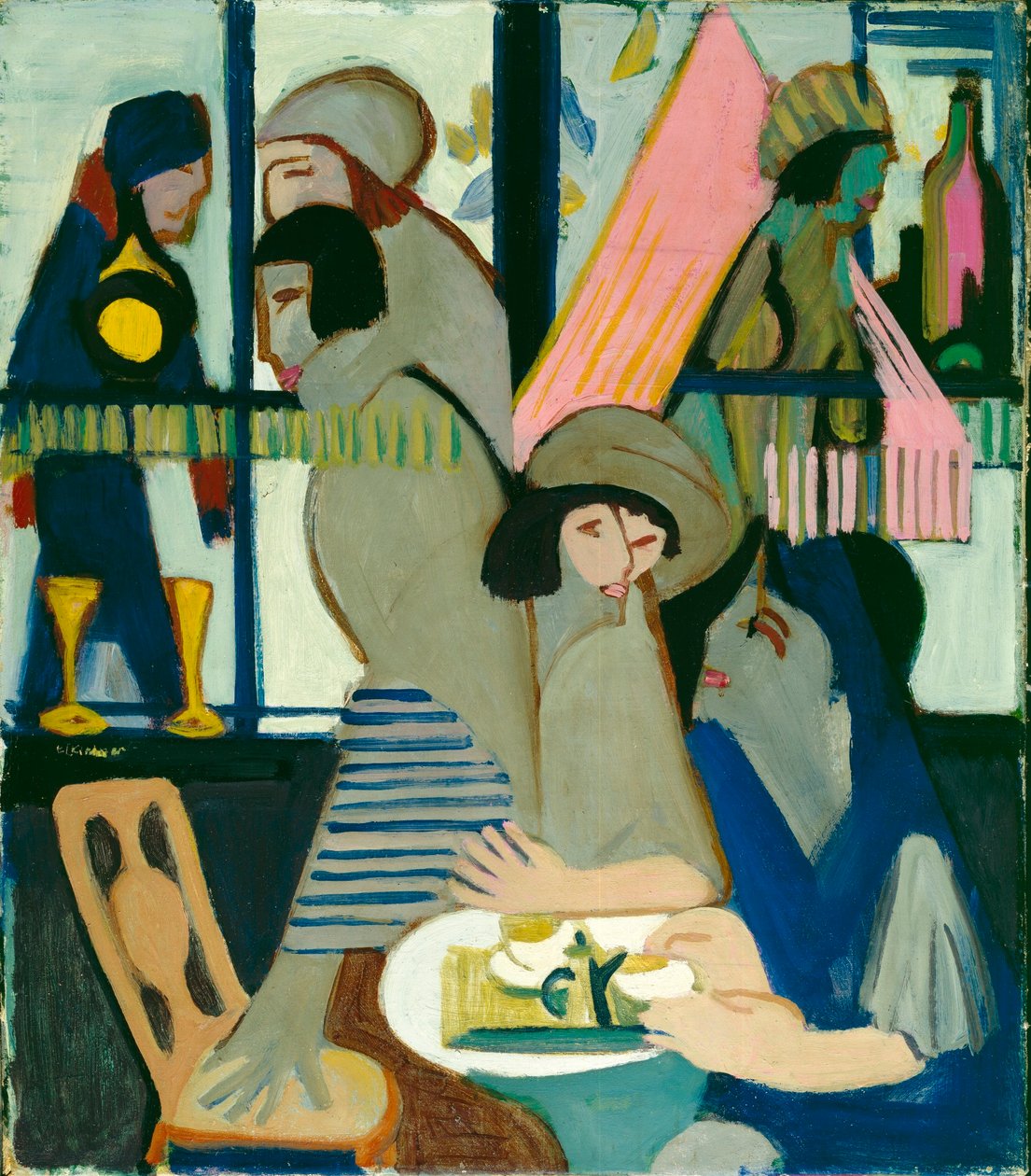 Kawiarnia autorstwa Ernst Ludwig Kirchner