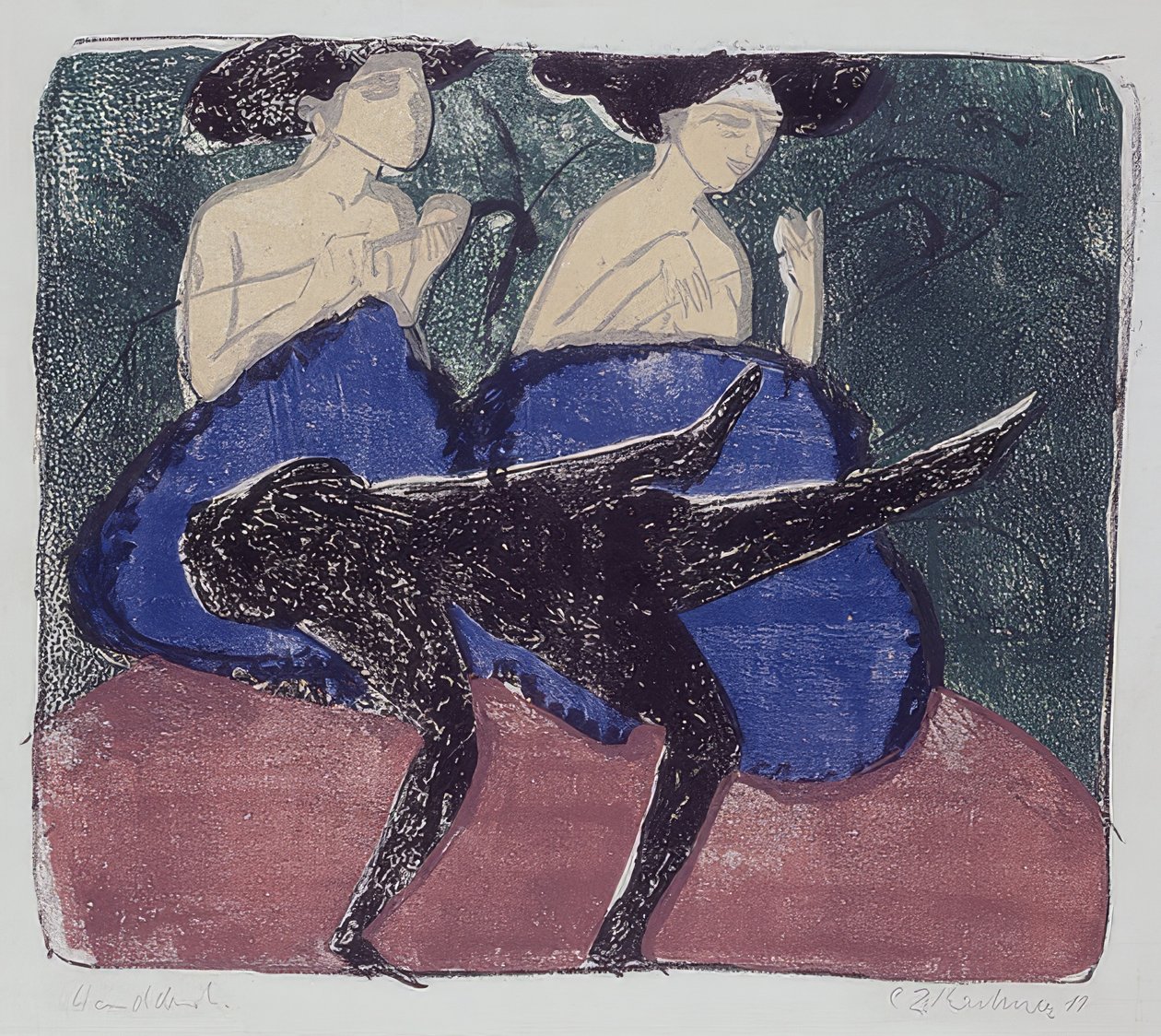 Spacer z ciastem. 1911 autorstwa Ernst Ludwig Kirchner