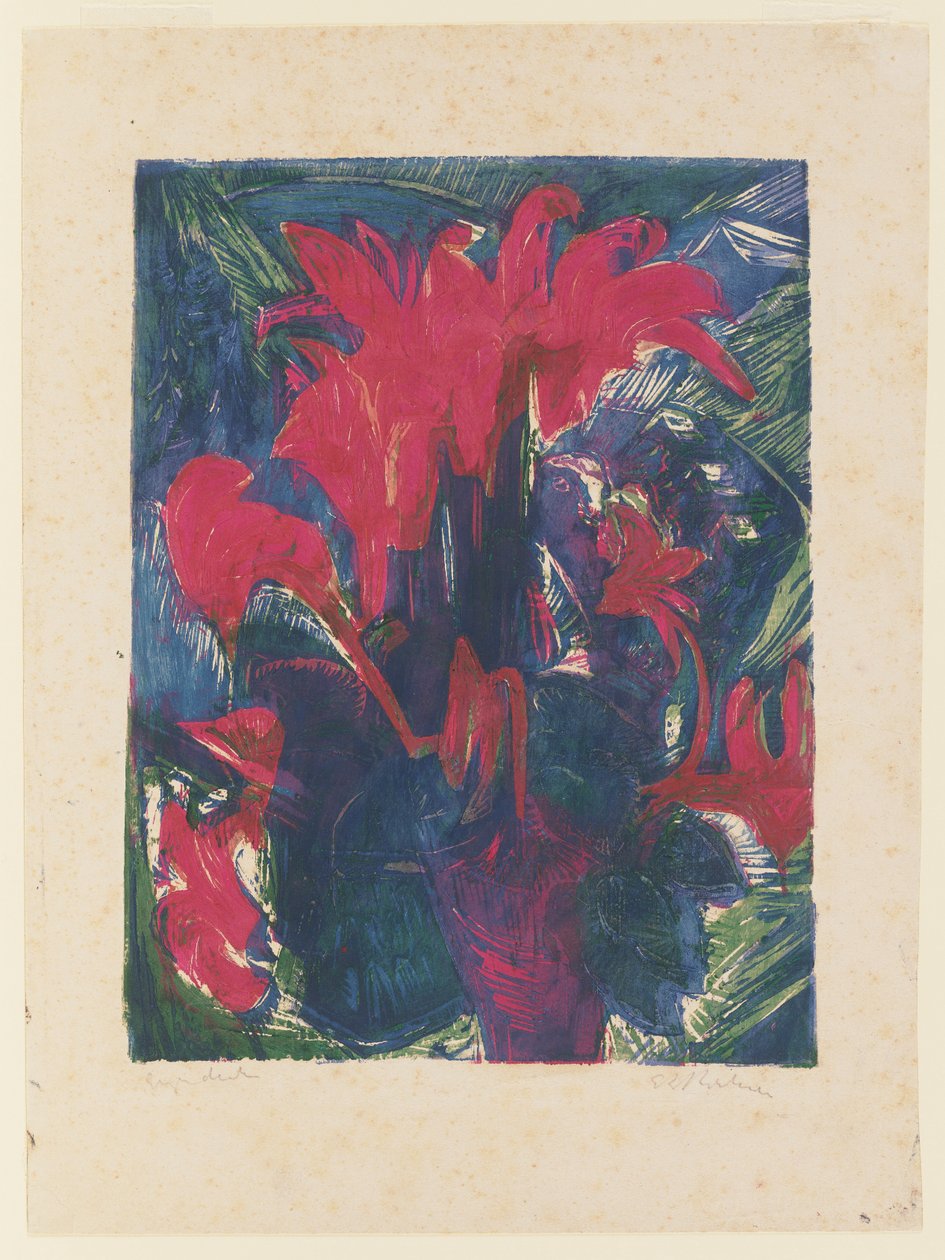 Cyklamen autorstwa Ernst Ludwig Kirchner