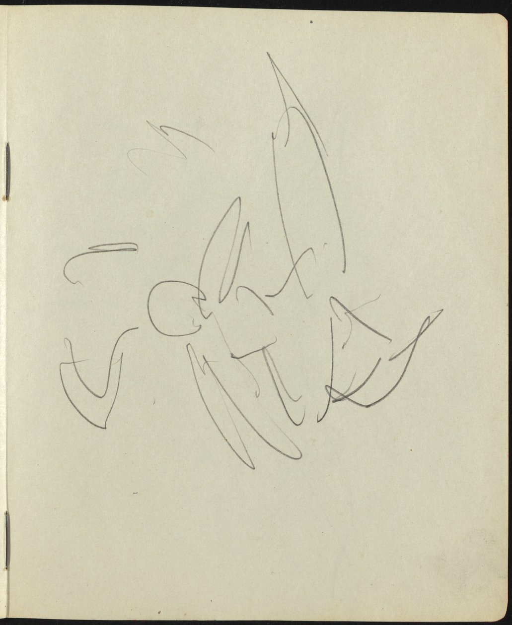 Tancerze i wykonawcy (strona ze szkicownika) autorstwa Ernst Ludwig Kirchner