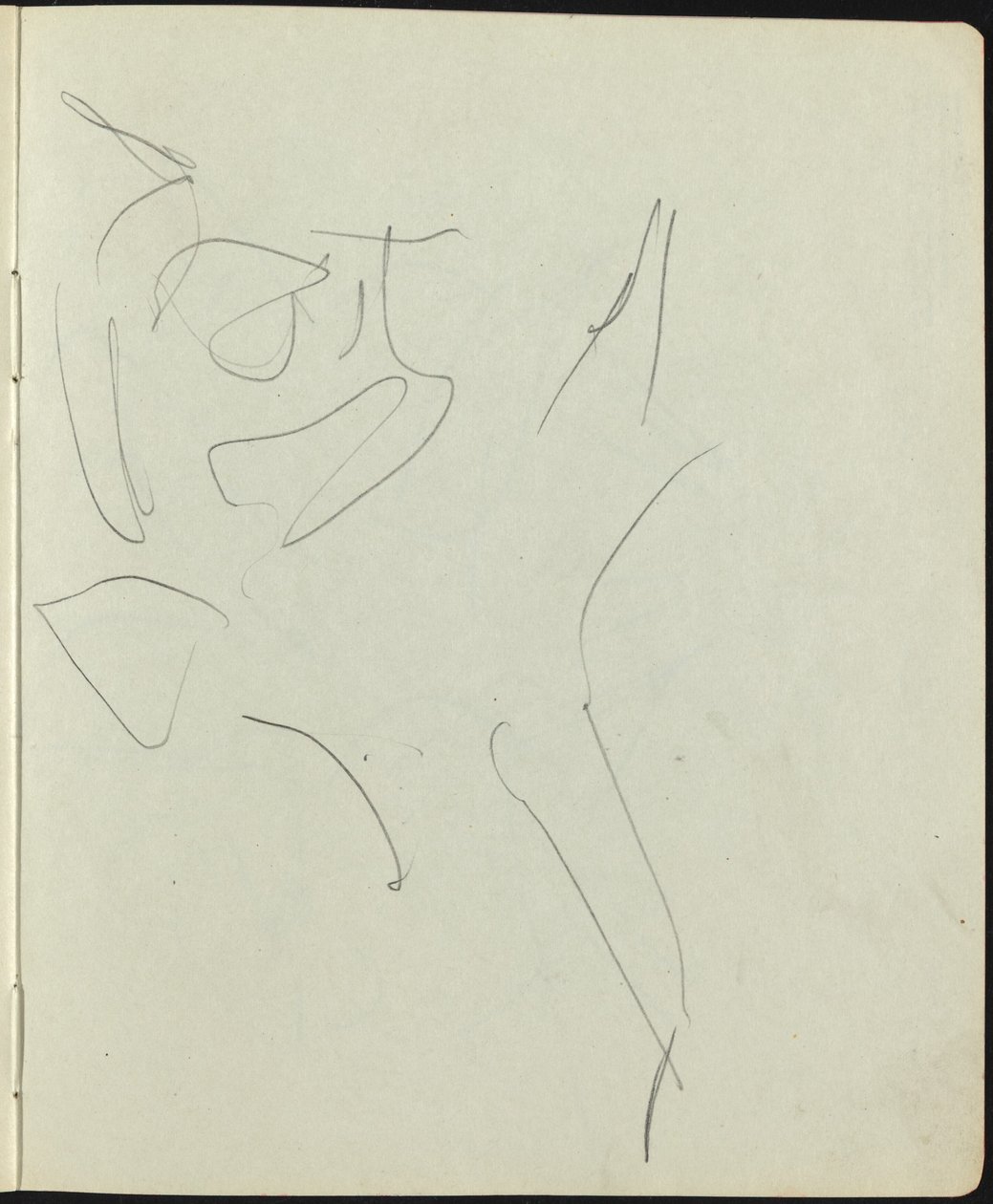 Tancerze i wykonawcy (strona ze szkicownika) autorstwa Ernst Ludwig Kirchner