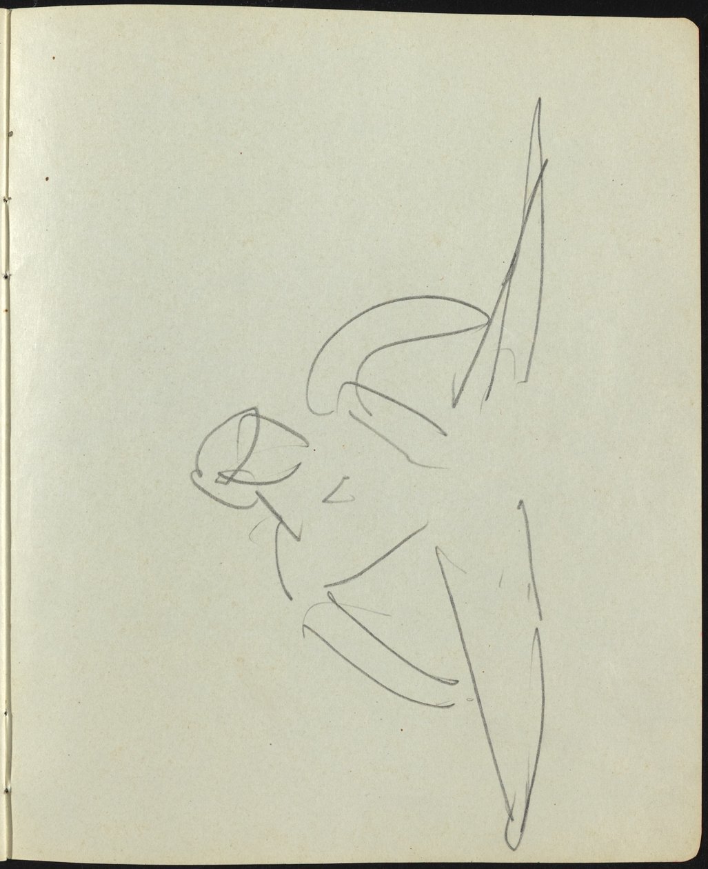 Tancerze i wykonawcy (strona ze szkicownika) autorstwa Ernst Ludwig Kirchner