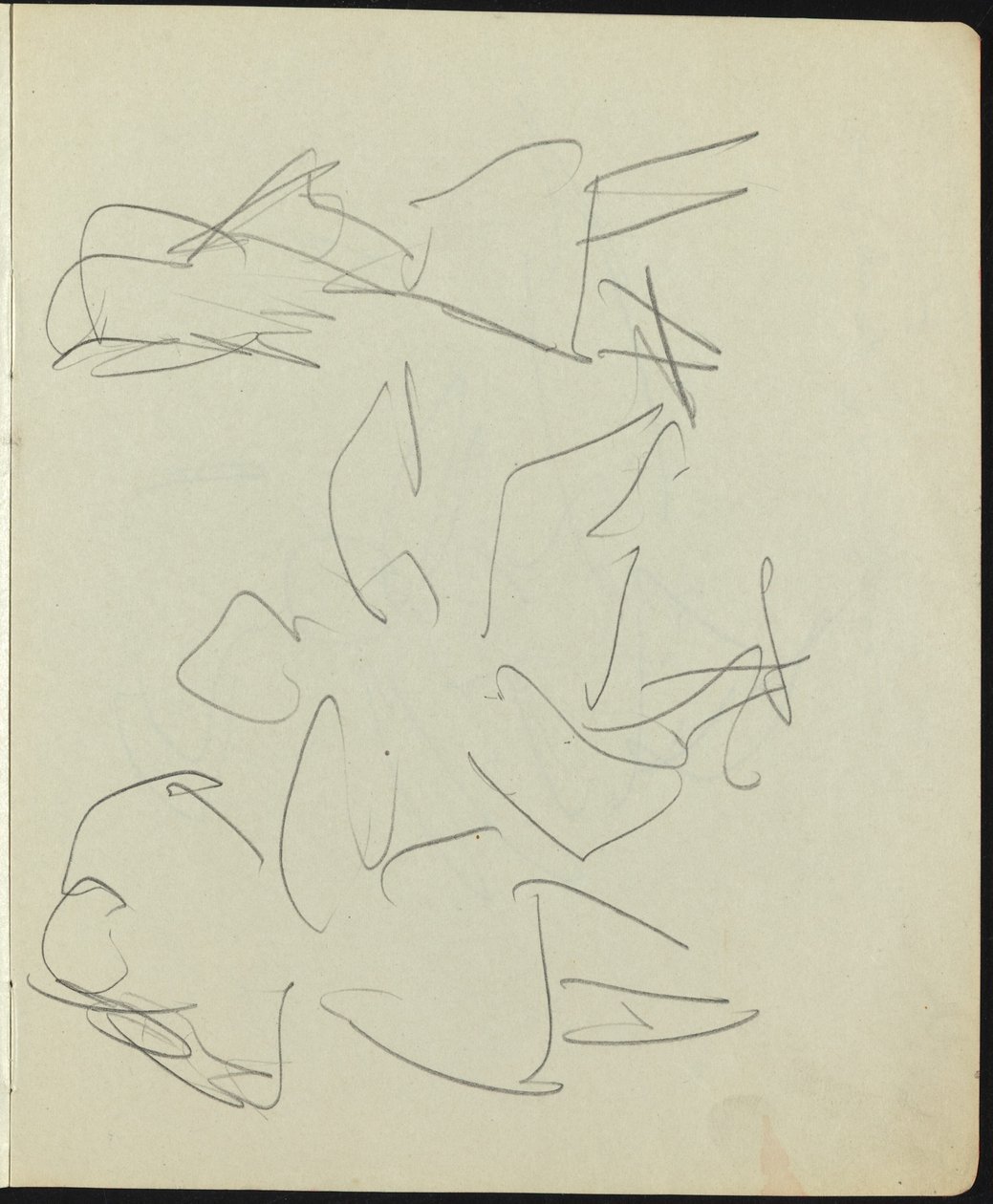 Tancerze i wykonawcy (strona ze szkicownika) autorstwa Ernst Ludwig Kirchner