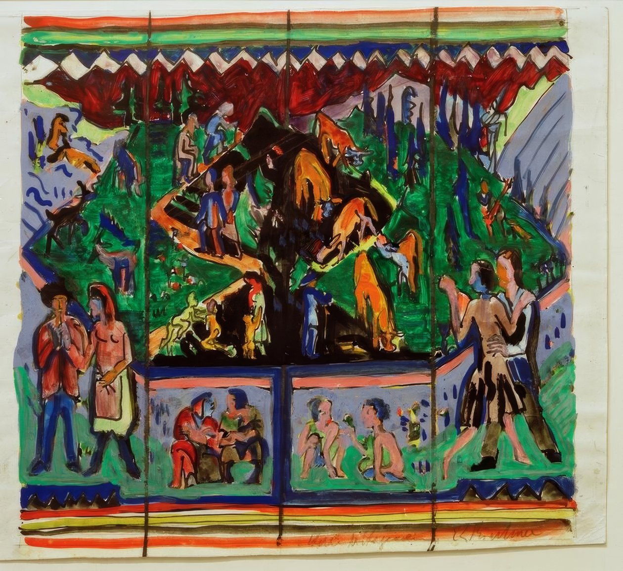 Życie autorstwa Ernst Ludwig Kirchner