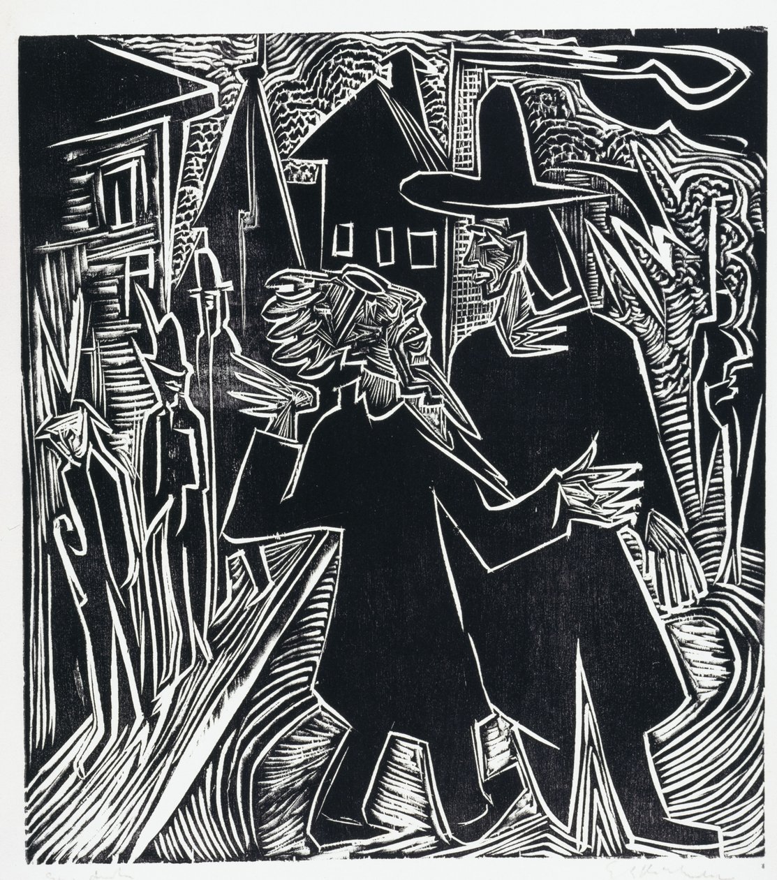 Dawid i Absalom autorstwa Ernst Ludwig Kirchner