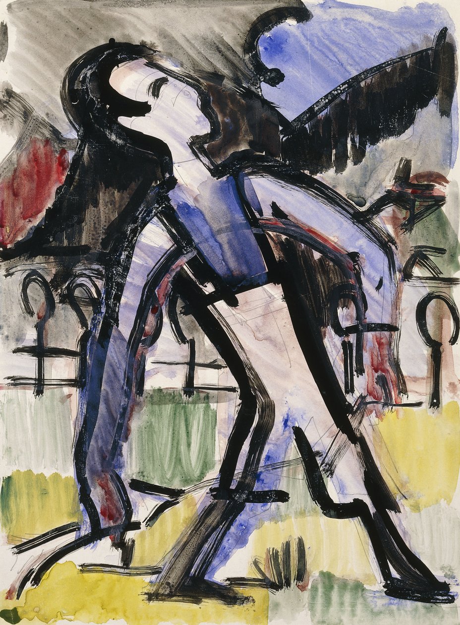 Figura Davosa, 1924 autorstwa Ernst Ludwig Kirchner