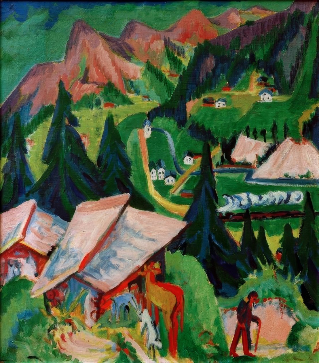 Junkerboden od stafel autorstwa Ernst Ludwig Kirchner