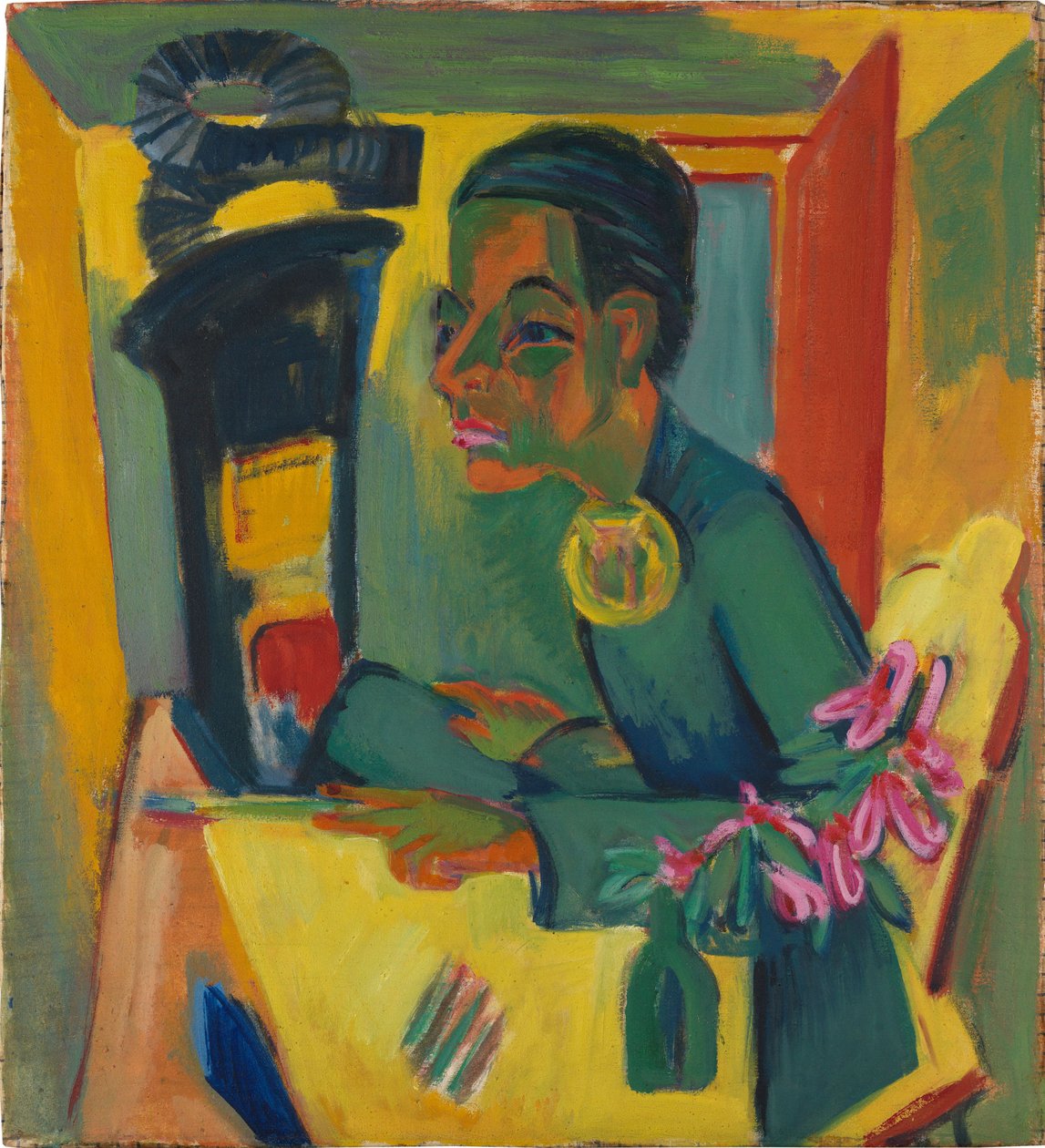 „Malarz” (Autoportret) autorstwa Ernst Ludwig Kirchner