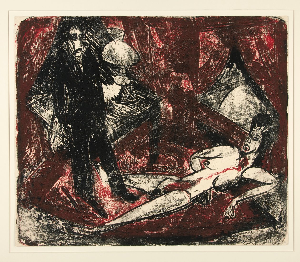 Der Moerder (Morderca), ilustracja do Zola autorstwa Ernst Ludwig Kirchner