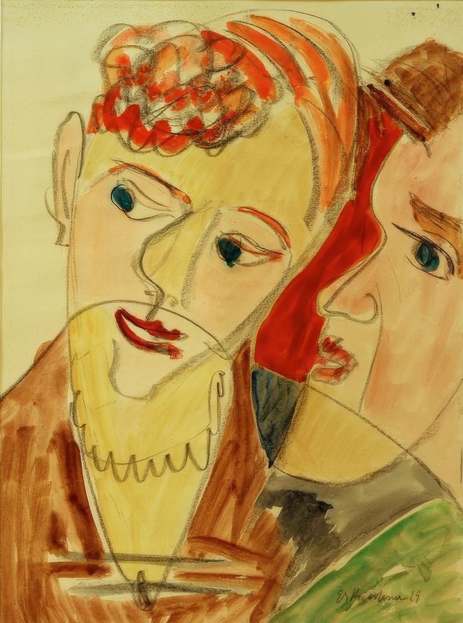 Hembusse (kochankowie H.) autorstwa Ernst Ludwig Kirchner
