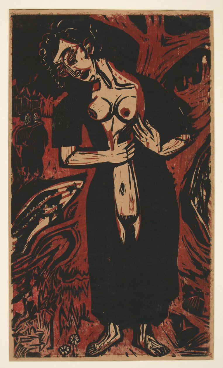 Samobójstwo autorstwa Ernst Ludwig Kirchner