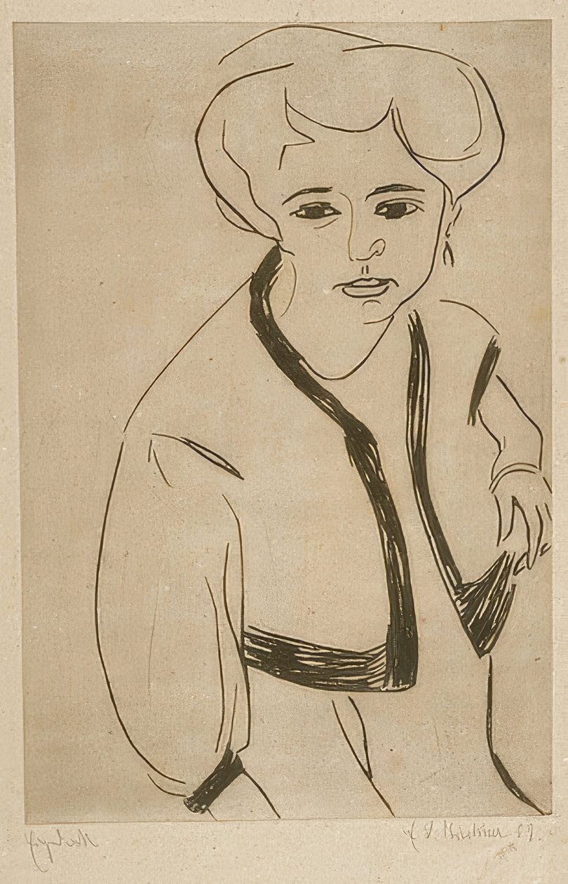 Dodo. 1909 autorstwa Ernst Ludwig Kirchner