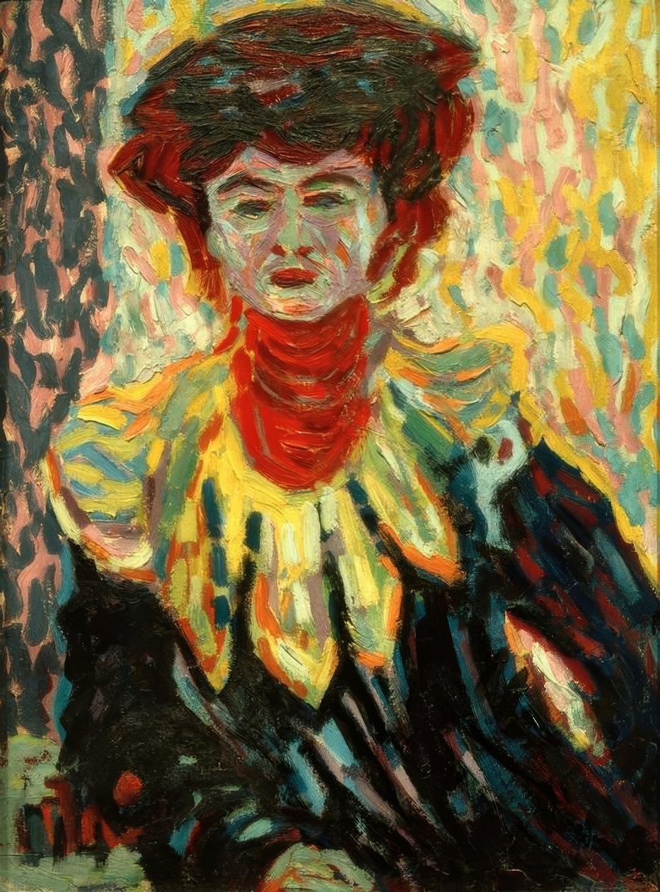 Doris z ortezą szyi autorstwa Ernst Ludwig Kirchner