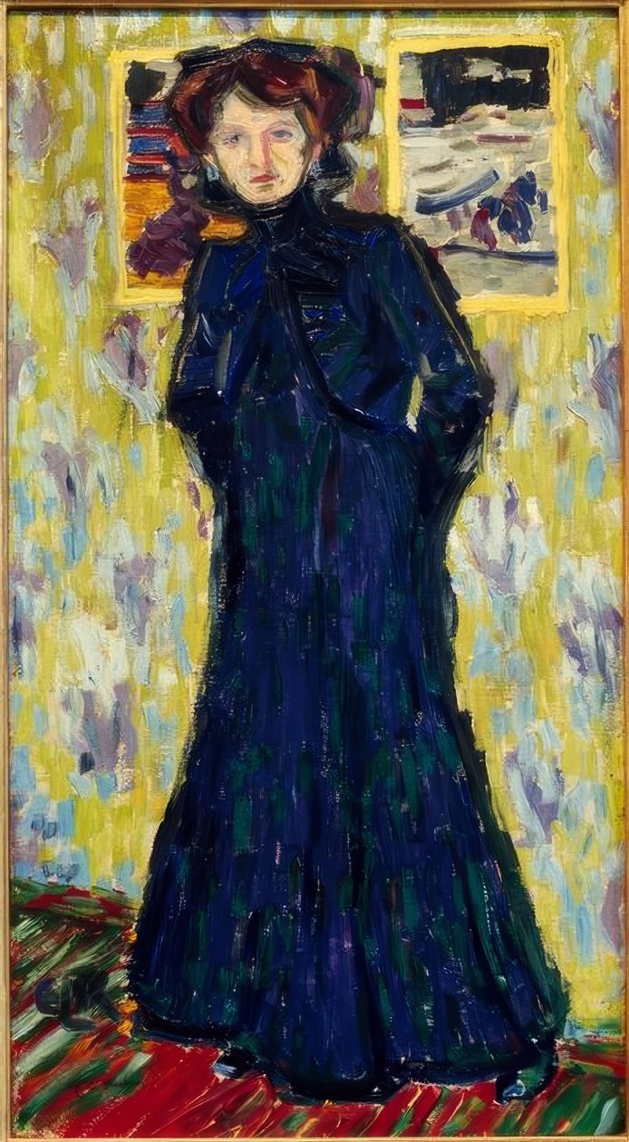 Doris, stojąc autorstwa Ernst Ludwig Kirchner