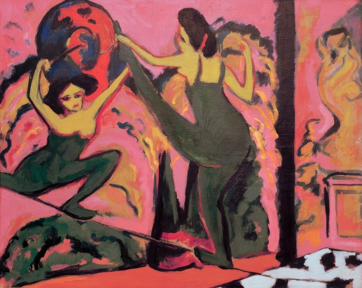 Taniec na linie autorstwa Ernst Ludwig Kirchner