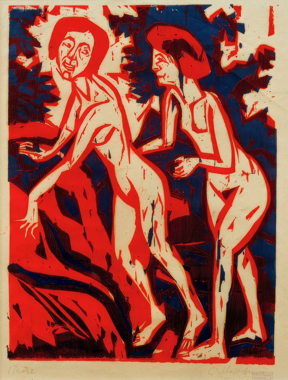 E.L.Kirchner, Kąpiel autorstwa Ernst Ludwig Kirchner