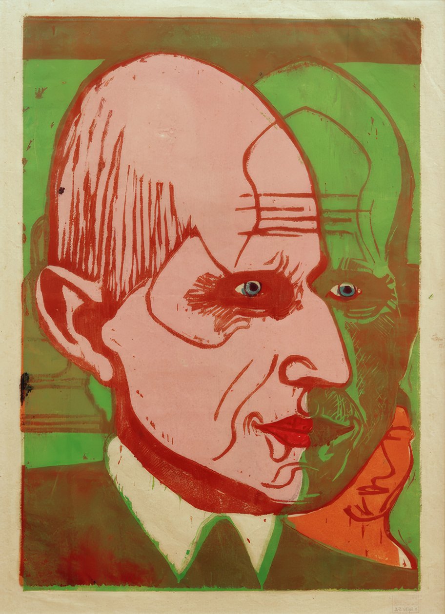 E.L.Kirchner, dr Frédéric Bauer autorstwa Ernst Ludwig Kirchner