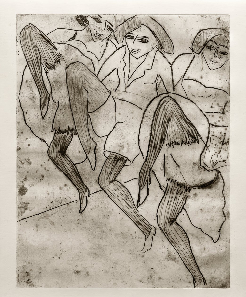 EL Kirchner, tancerze z Hamburga autorstwa Ernst Ludwig Kirchner