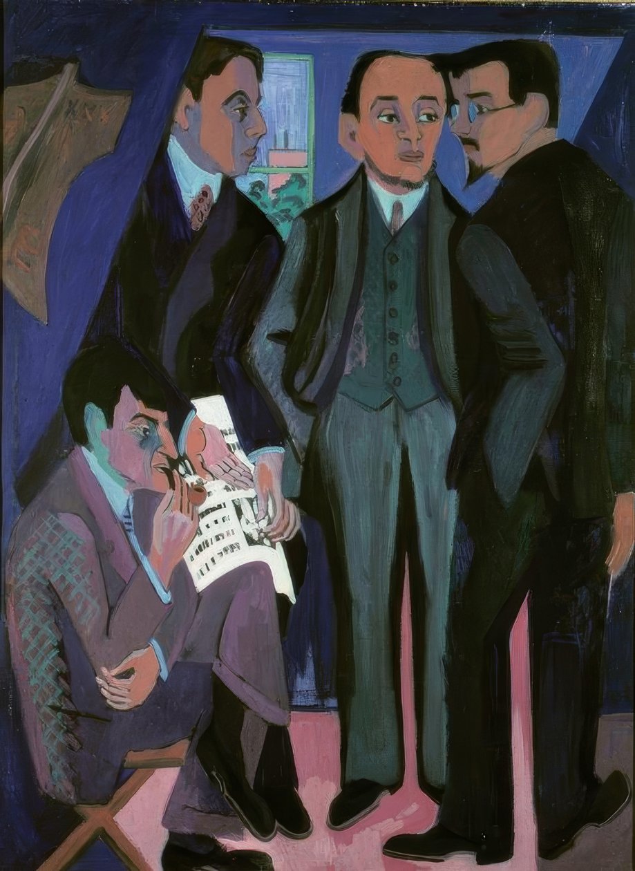 Społeczność artystów autorstwa Ernst Ludwig Kirchner