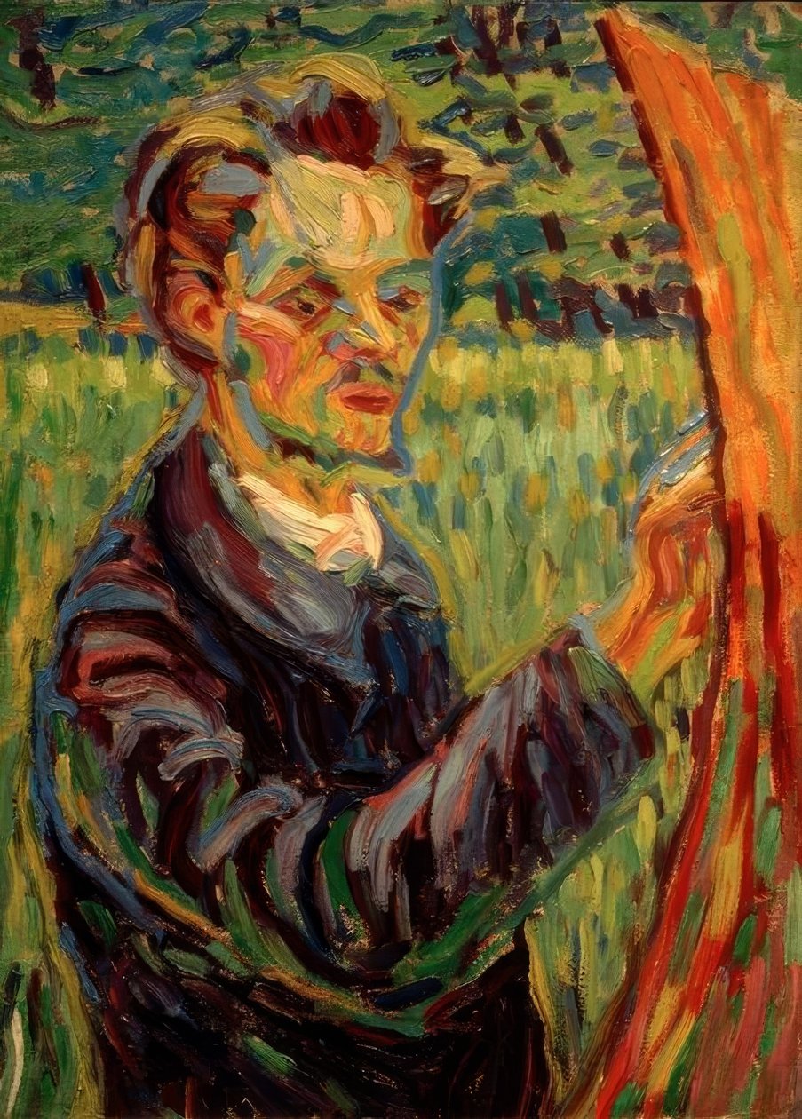 Erich Heckel autorstwa Ernst Ludwig Kirchner