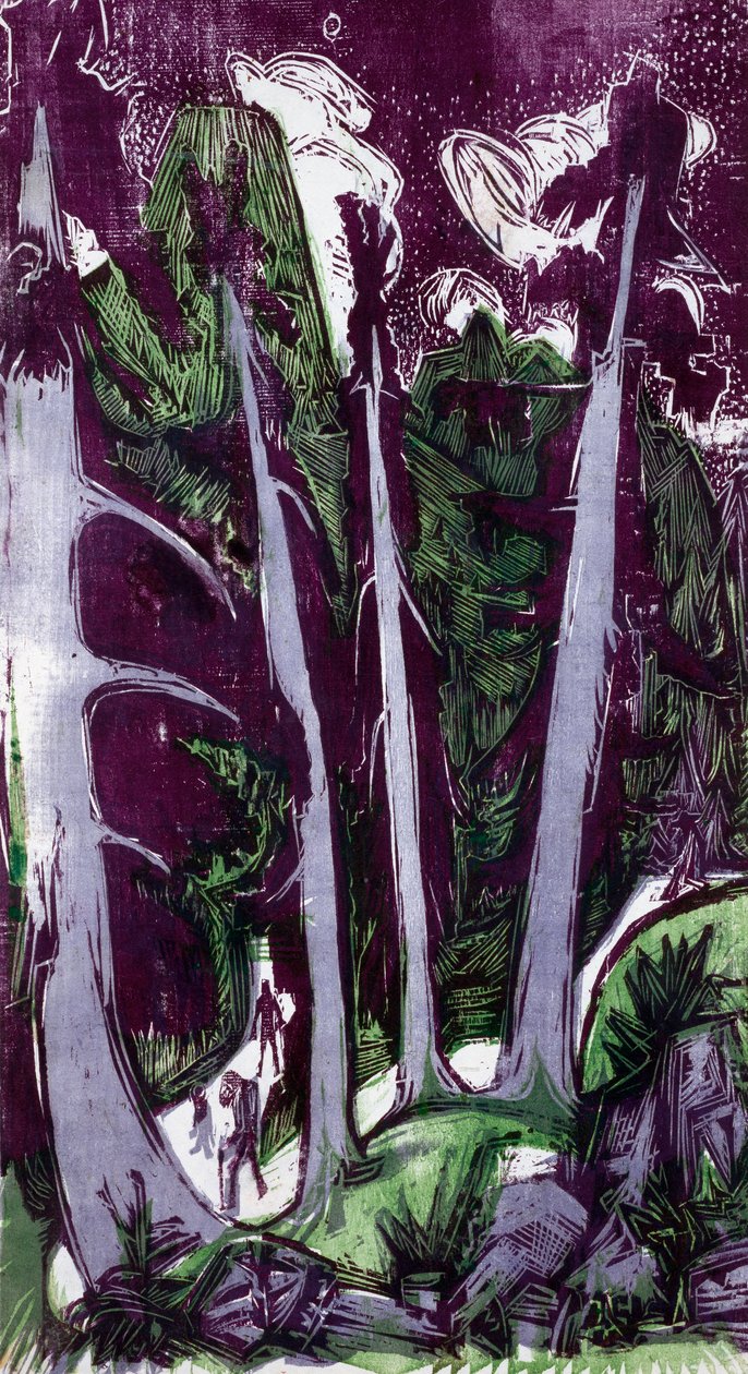 jodły autorstwa Ernst Ludwig Kirchner