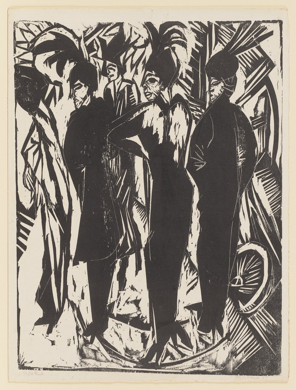 Pięć kokot autorstwa Ernst Ludwig Kirchner