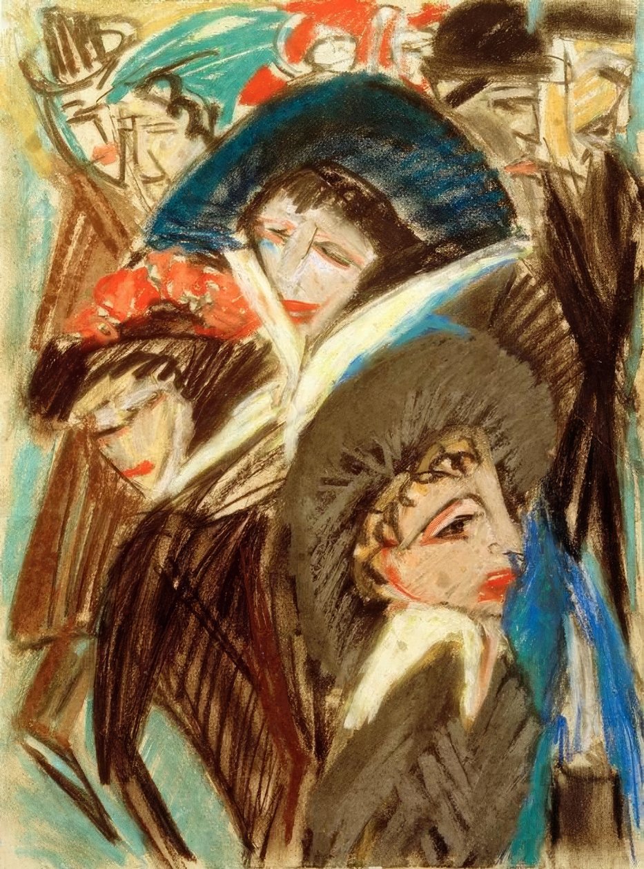 Kobiety na ulicy autorstwa Ernst Ludwig Kirchner