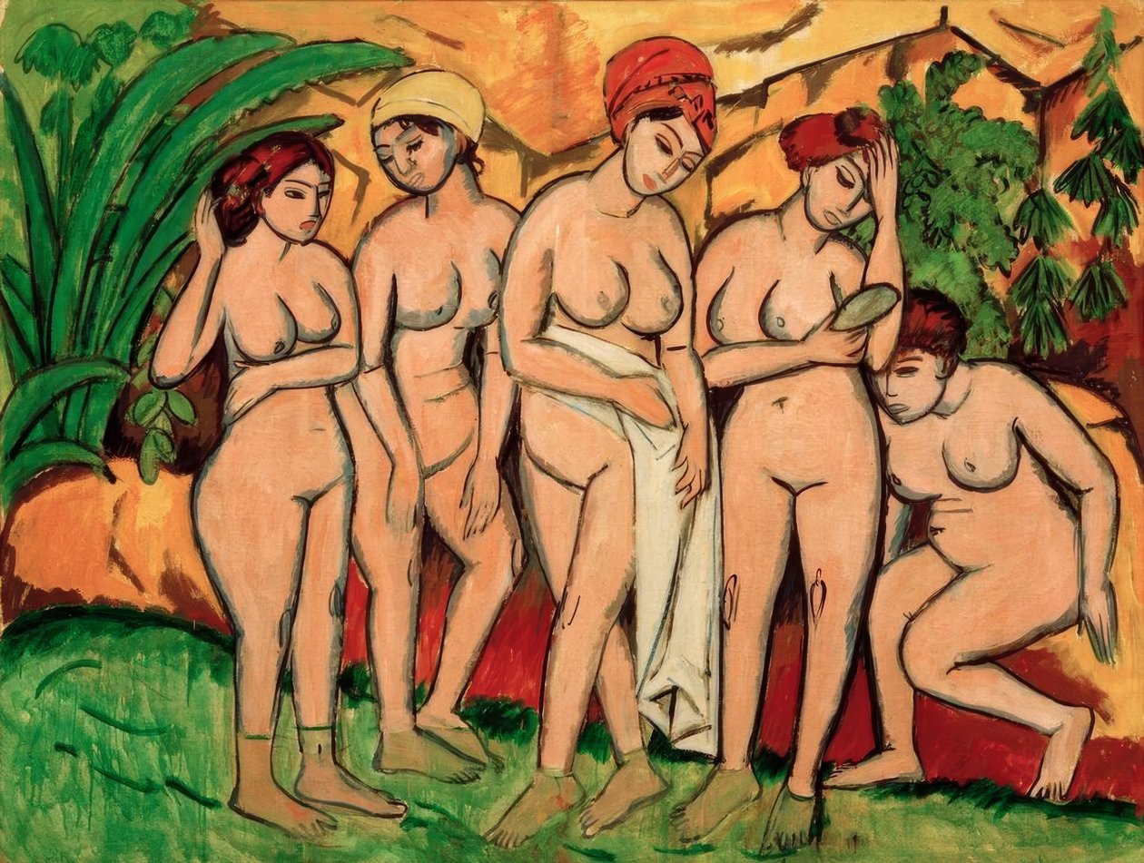 Kobiety w wannie autorstwa Ernst Ludwig Kirchner