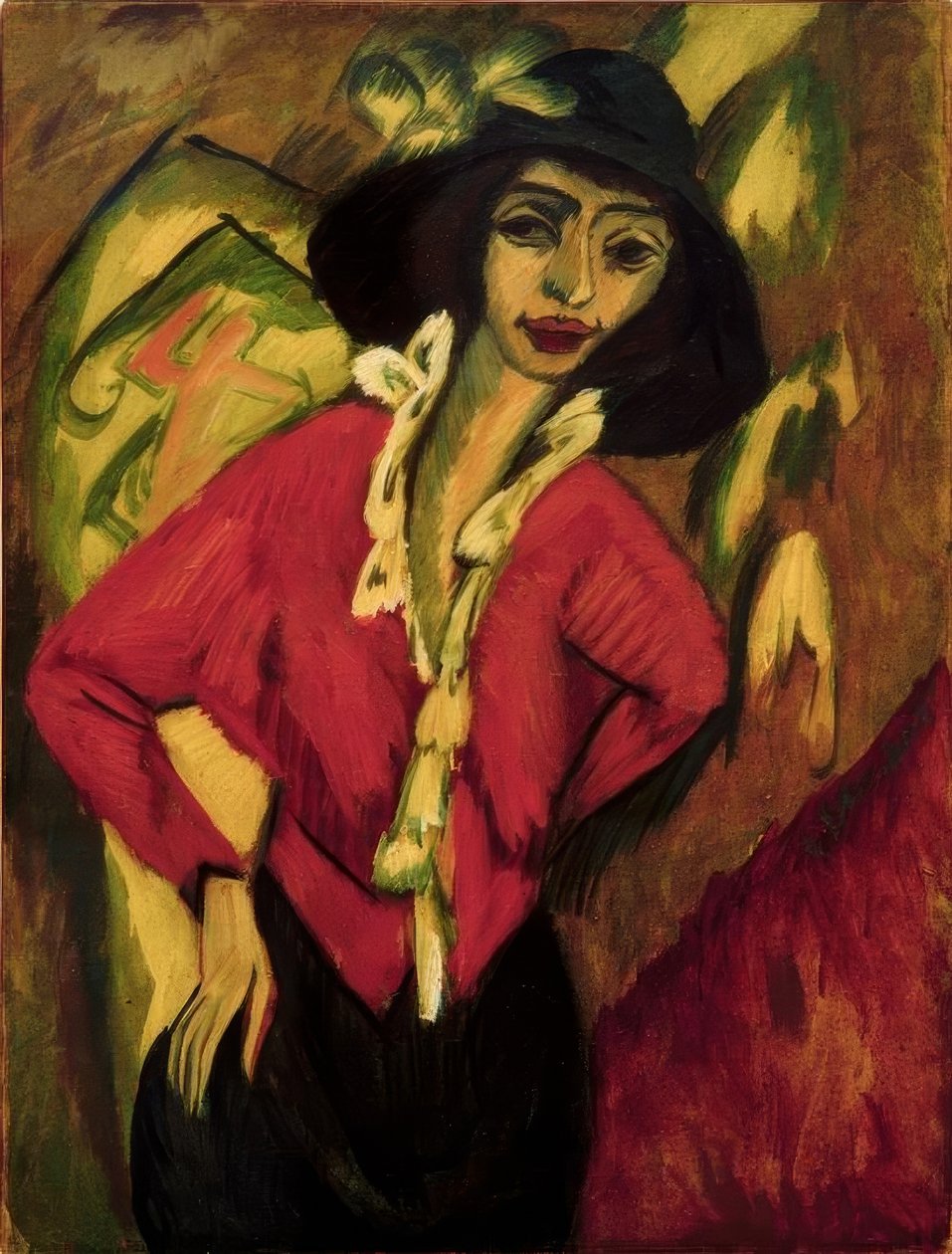 Głowa kobiety, Gerda autorstwa Ernst Ludwig Kirchner