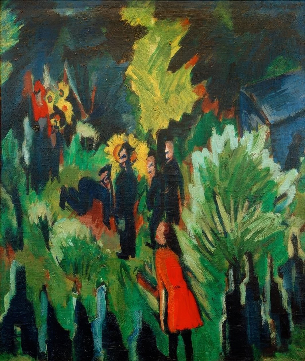 Ogród Graef w Jena autorstwa Ernst Ludwig Kirchner