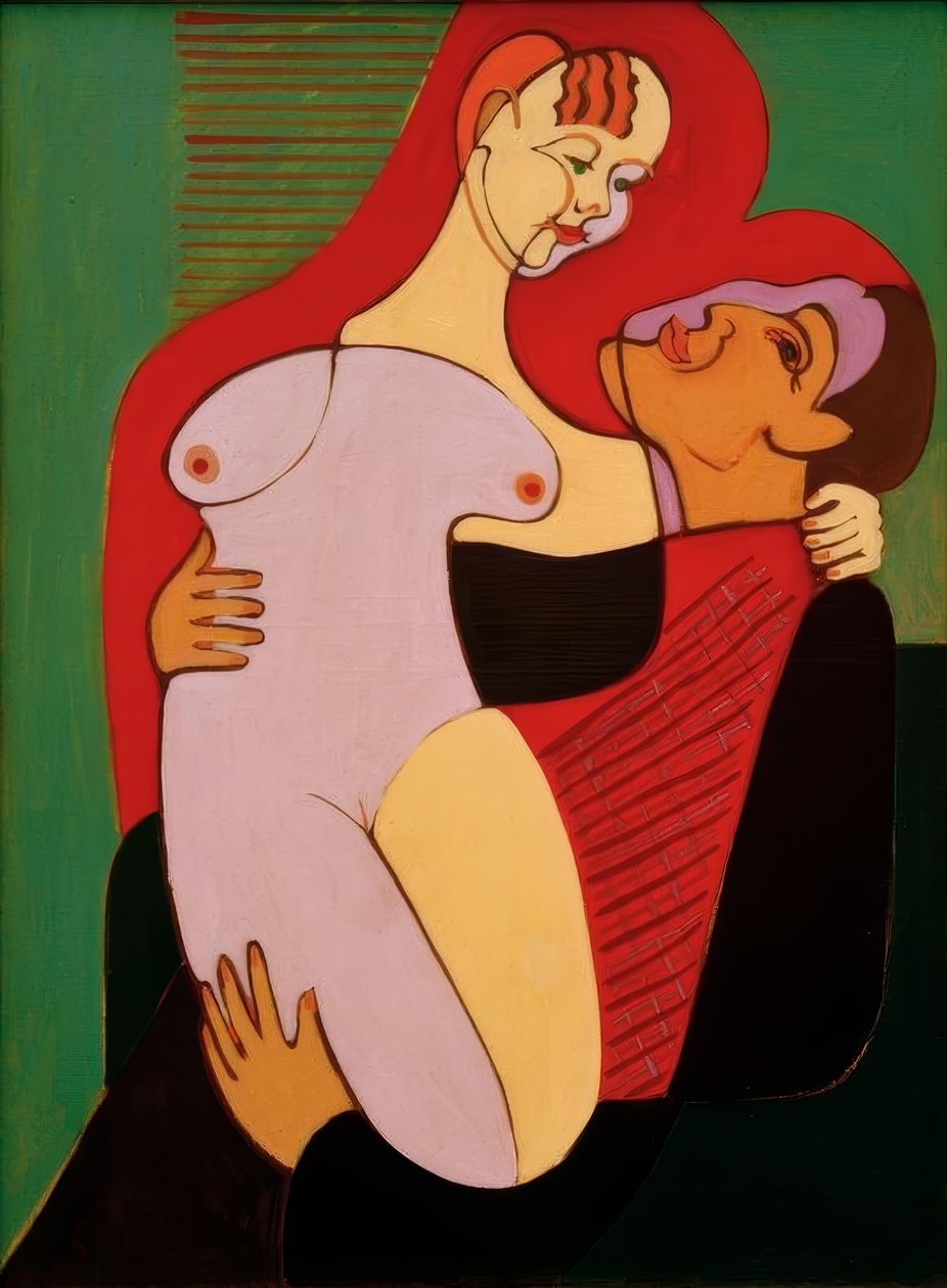 Wielcy kochankowie (małżeństwo Hembus) autorstwa Ernst Ludwig Kirchner