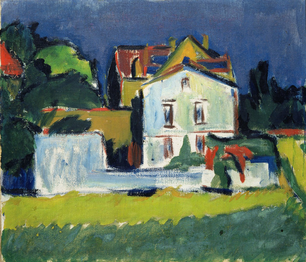 Namas kraštovaizdžio poli autorstwa Ernst Ludwig Kirchner