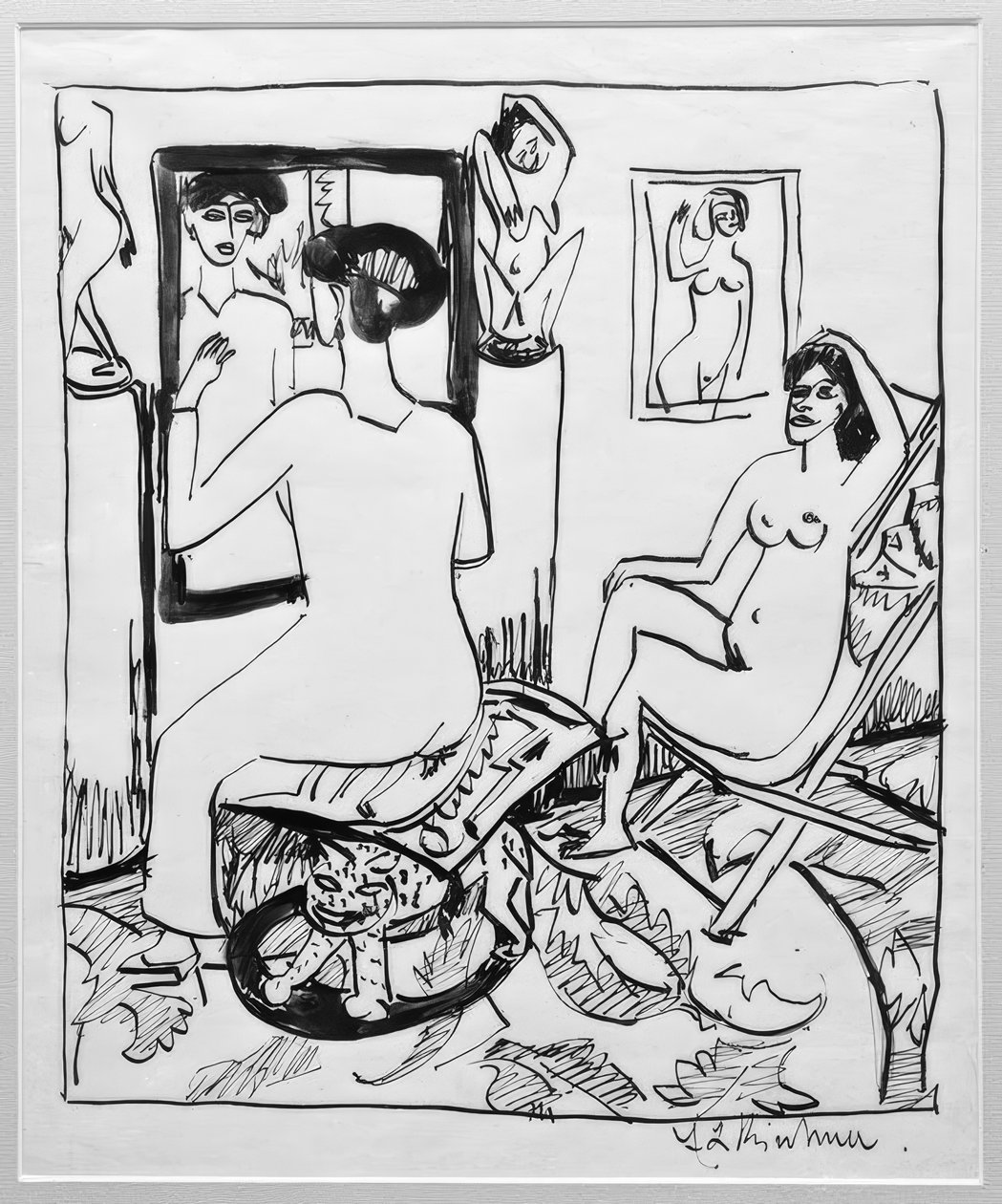 Wnętrze II autorstwa Ernst Ludwig Kirchner