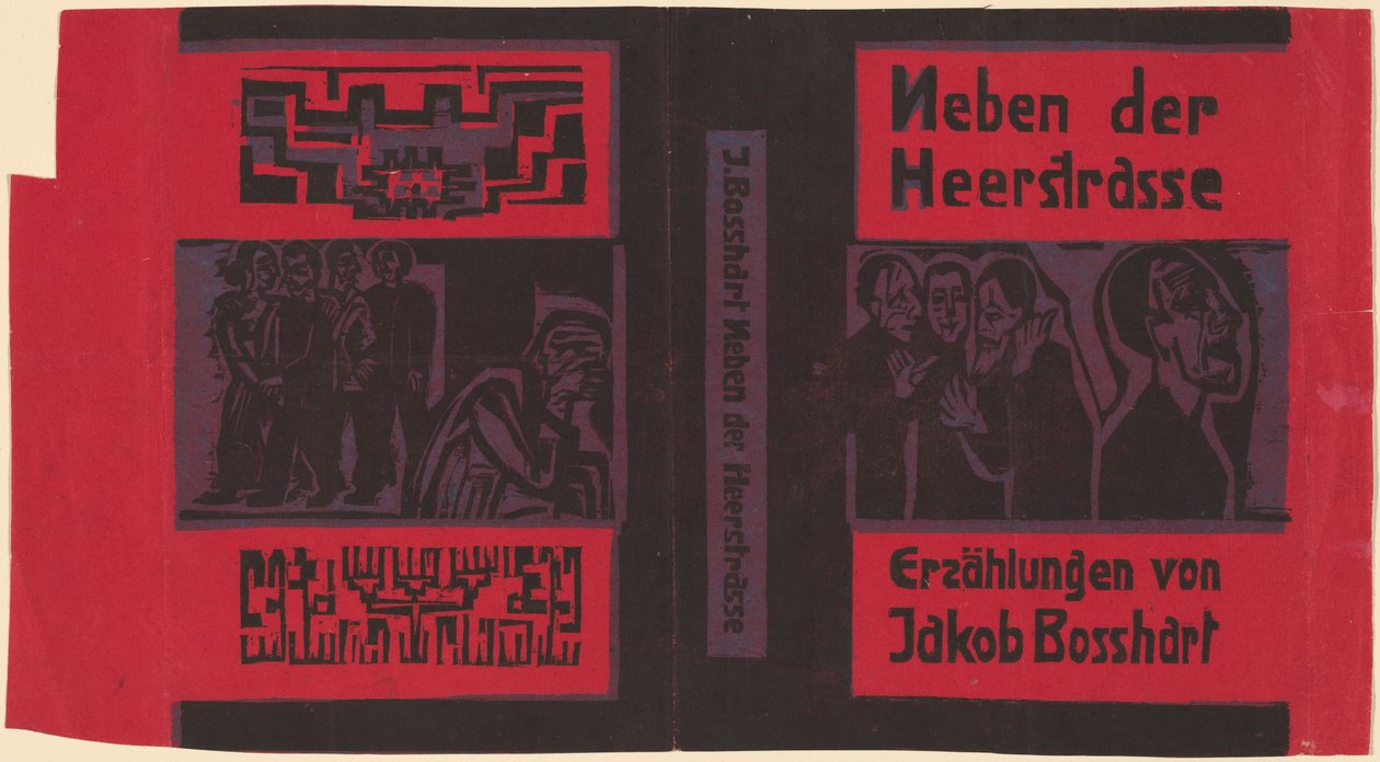 Jakob Bolsharat: Neben der Heyerstrasse (Jakob Bolsharat: w pobliżu głównej ulicy) autorstwa Ernst Ludwig Kirchner