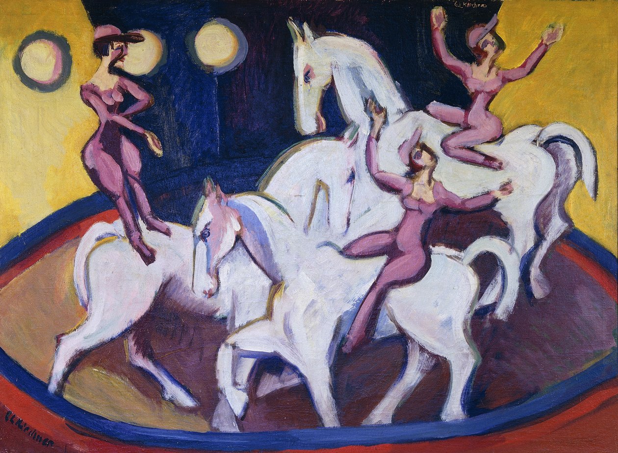 Jockeyakt, 1925 autorstwa Ernst Ludwig Kirchner