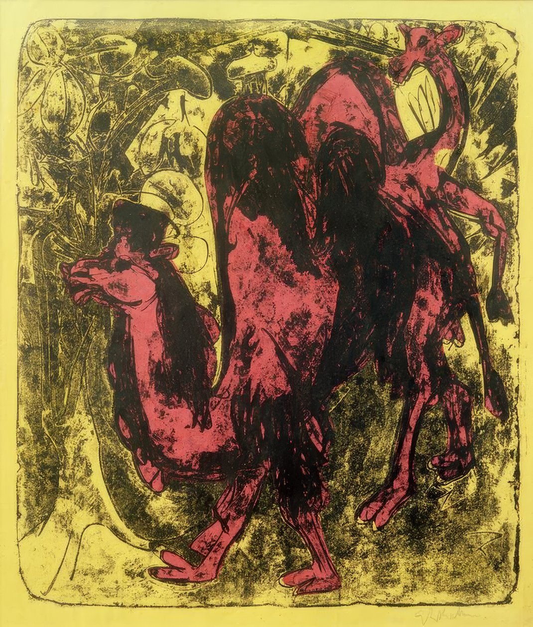 Wielbłąd i dromader autorstwa Ernst Ludwig Kirchner