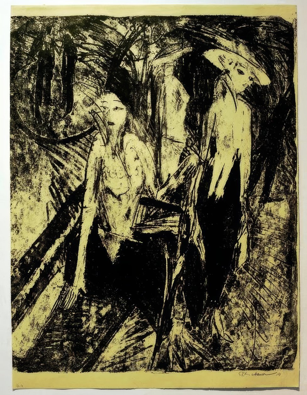 Kokosy na Kurfürstendamm autorstwa Ernst Ludwig Kirchner