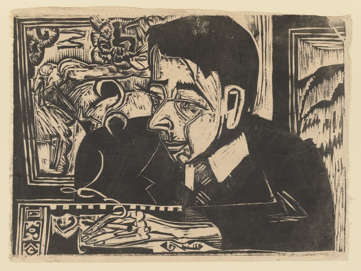 Głowa Merz autorstwa Ernst Ludwig Kirchner