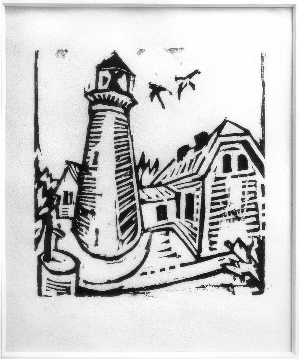Latarnia morska na Fehmarn autorstwa Ernst Ludwig Kirchner