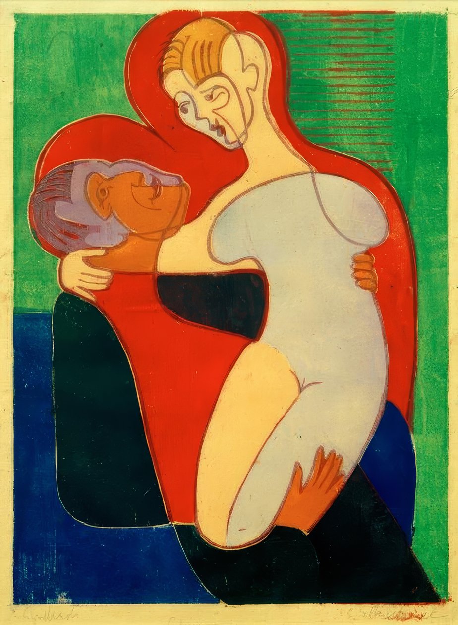 Para miłosna (Die Hembusse) autorstwa Ernst Ludwig Kirchner