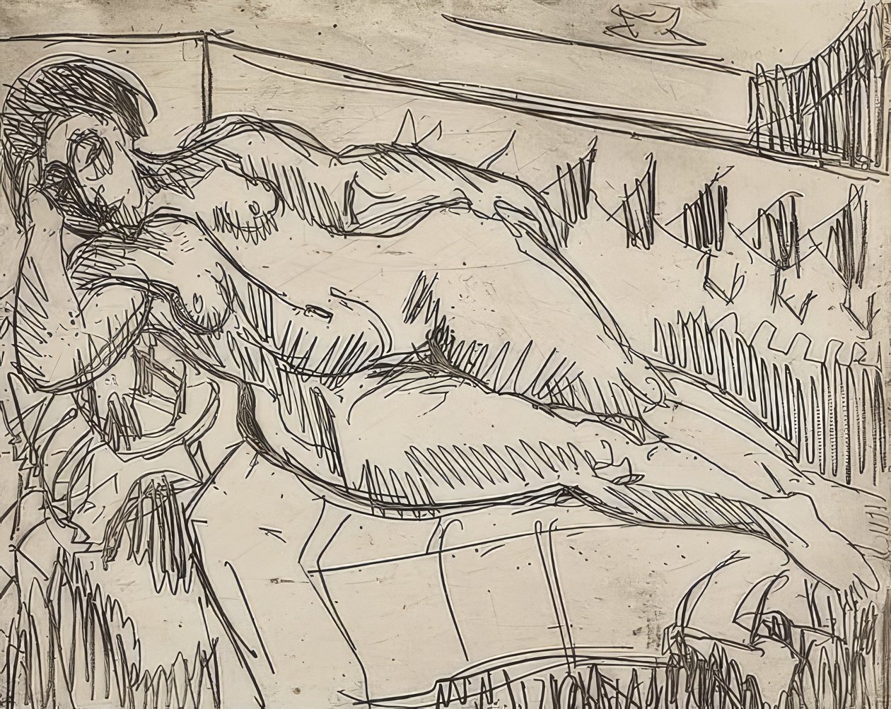 Teczka rozkładana 1927 autorstwa Ernst Ludwig Kirchner