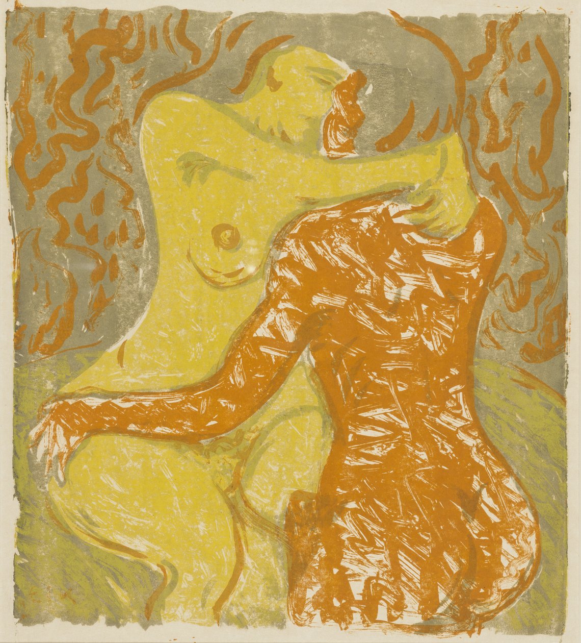Scena miłosna, 1908 autorstwa Ernst Ludwig Kirchner