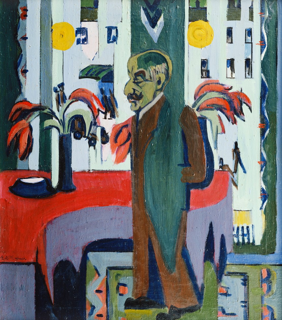 Max Liebermann w swoim studio; Max Liebermann w swojej pracowni, 1926 autorstwa Ernst Ludwig Kirchner