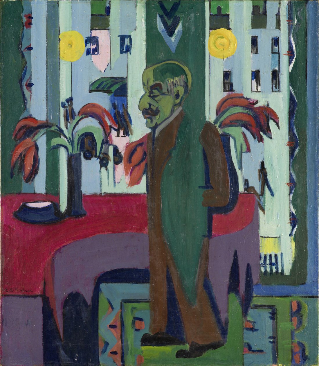 Max Liebermann w swojej pracowni autorstwa Ernst Ludwig Kirchner