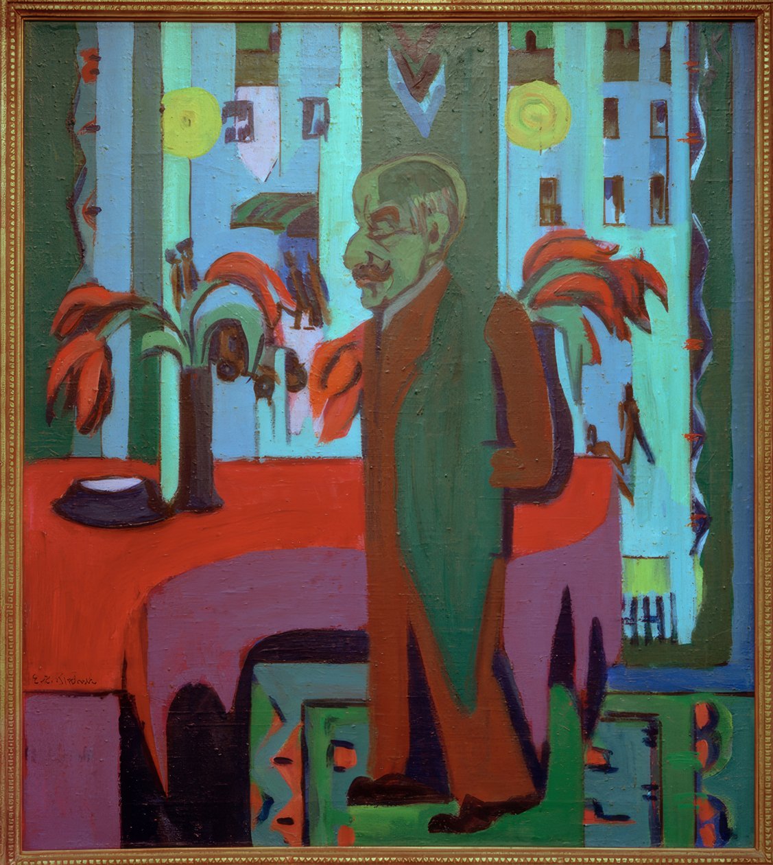 Max Liebermann w swoim studio autorstwa Ernst Ludwig Kirchner
