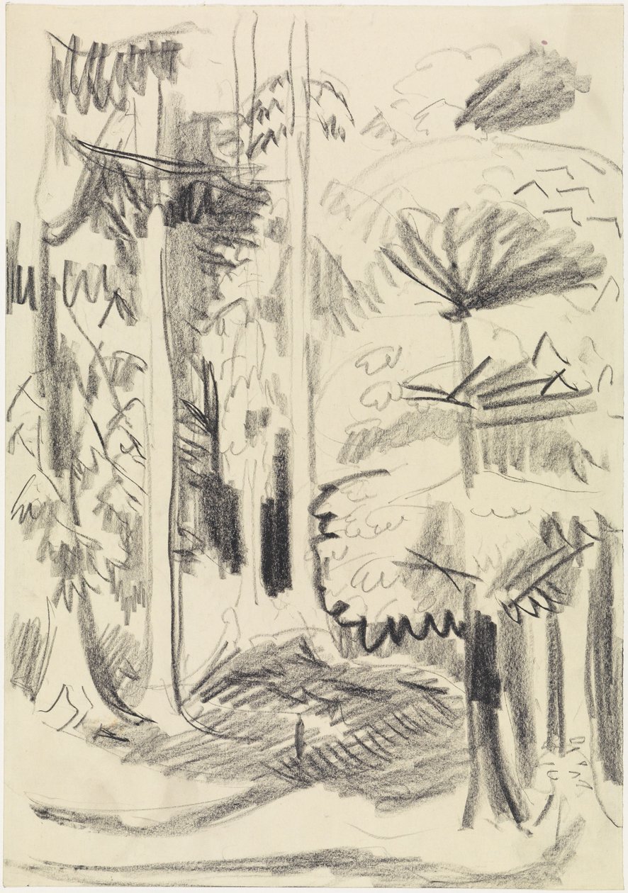 Las mieszany autorstwa Ernst Ludwig Kirchner