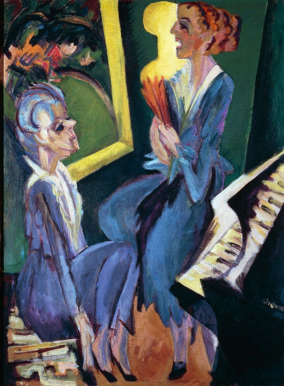 Pokój muzyczny autorstwa Ernst Ludwig Kirchner