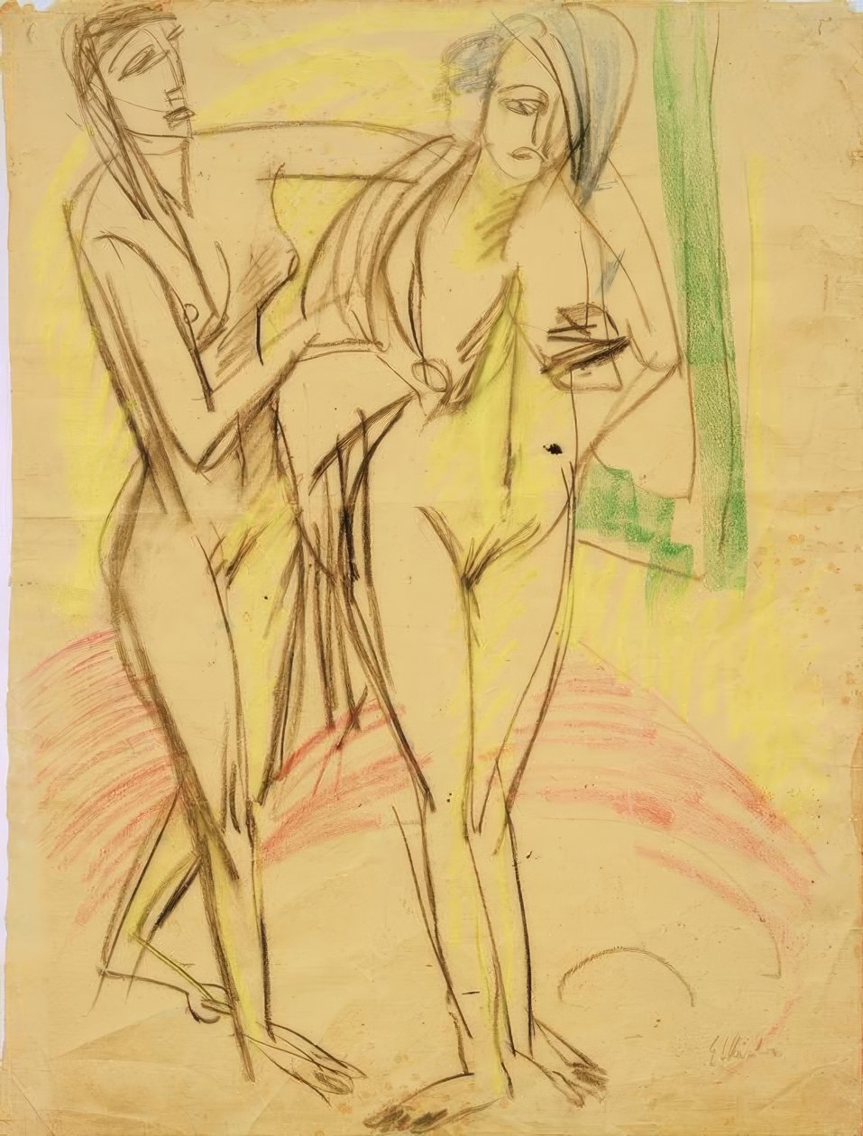 Po kąpieli autorstwa Ernst Ludwig Kirchner