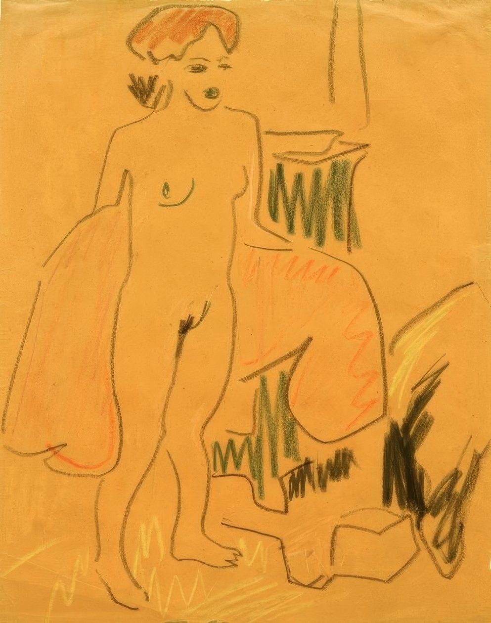 Po kąpieli autorstwa Ernst Ludwig Kirchner