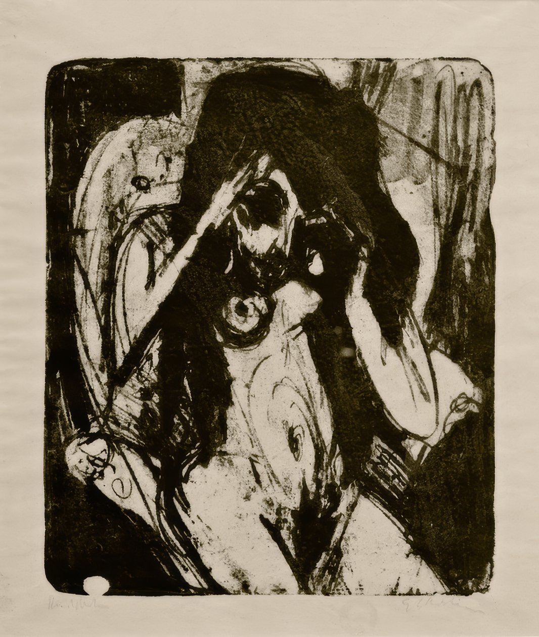 Naga kobieta w fotelu autorstwa Ernst Ludwig Kirchner